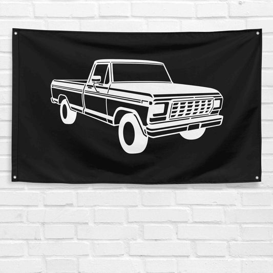 For F-250 Ranger Truck Enthusiast 3x5 ft Flag Grandpa Dad Son Birthday Gift Man Cave Garage Wall Decor Banner