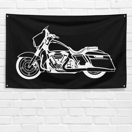 For Street Glide 2015 Motorcycle Enthusiast 3x5 ft Flag Grandpa Dad Son Birthday Gift Man Cave Garage Wall Decor Banner