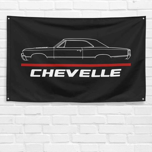 For Chevrolet Chevelle 1967 Car Enthusiast 3x5 ft Flag Birthday Gift Banner