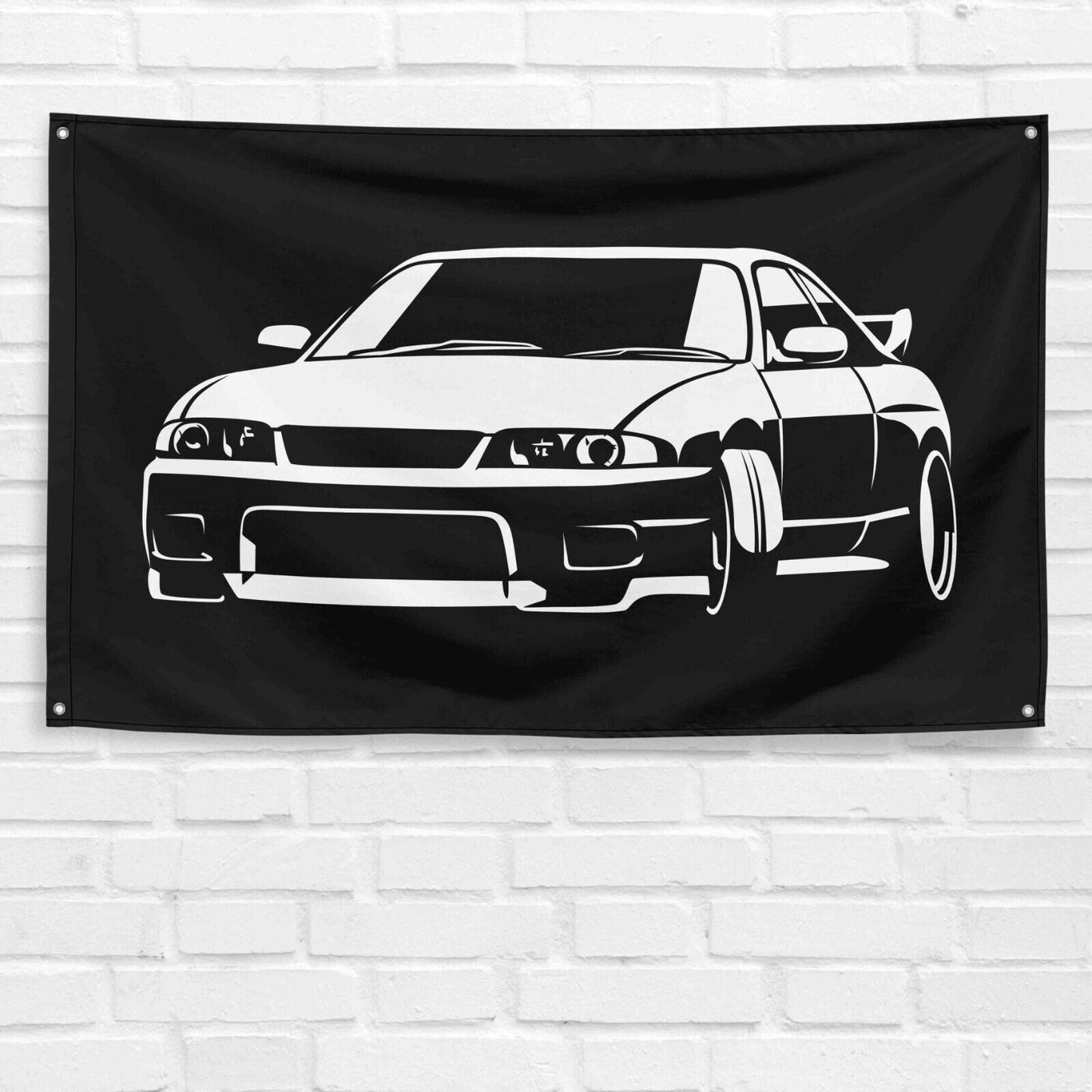 For R33 Car Enthusiast 3x5 ft Flag Grandpa Dad Son Birthday Gift Man Cave Garage Wall Decor Banner