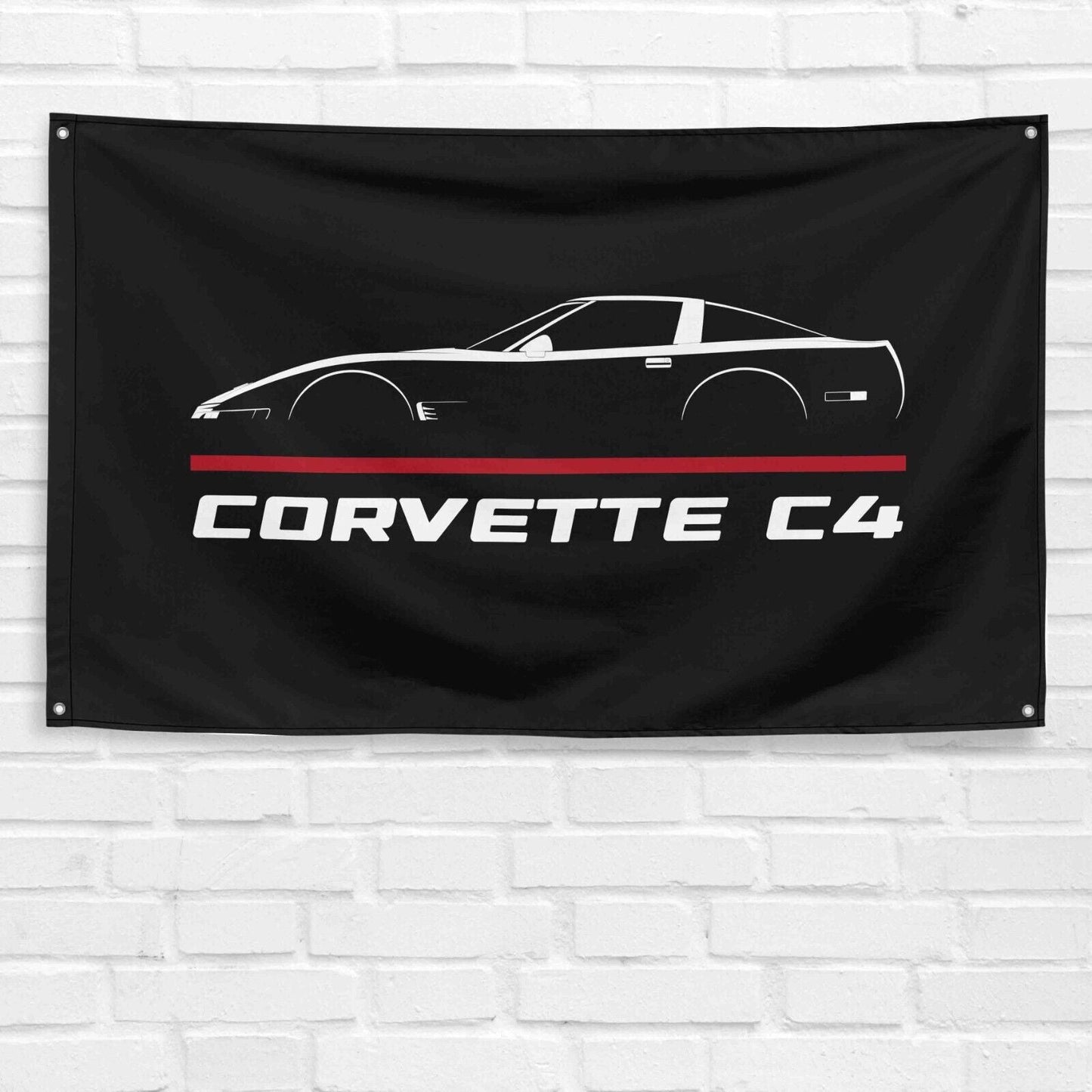 For Corvette C4 1991-1996 Car Enthusiast 3x5 ft Flag Grandpa Dad Son Birthday Gift Man Cave Garage Wall Decor Banner