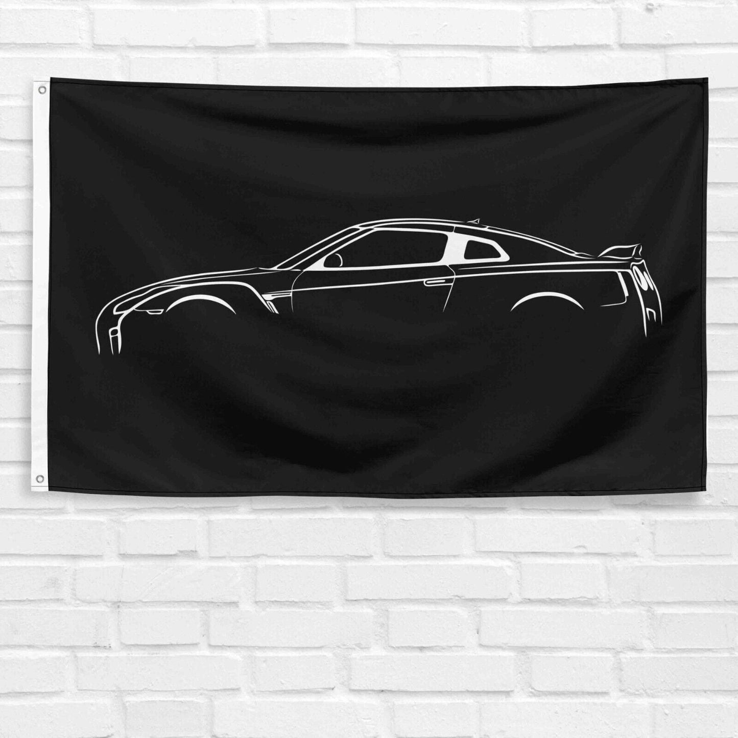 For GT-R Car Enthusiast 3x5 ft Flag Grandpa Dad Son Birthday Gift Man Cave Garage Wall Decor Banner