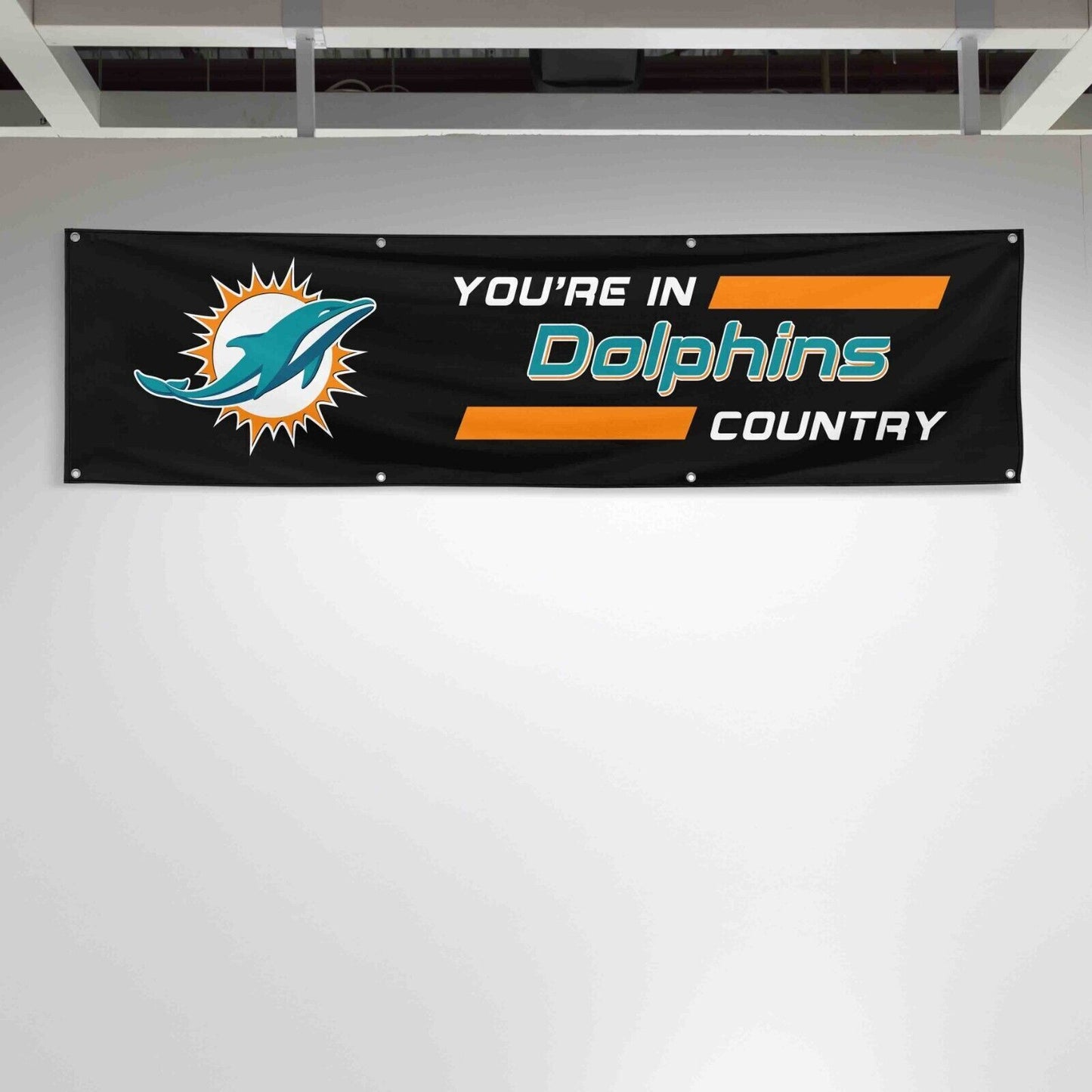 For Miami Dolphins Football Fans 2x8 ft Flag You Are In Country Gift Banner