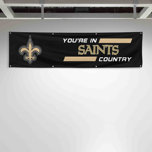 For New Orleans Saints Football Fans 2x8 ft Flag You Are In Country Gift Banner