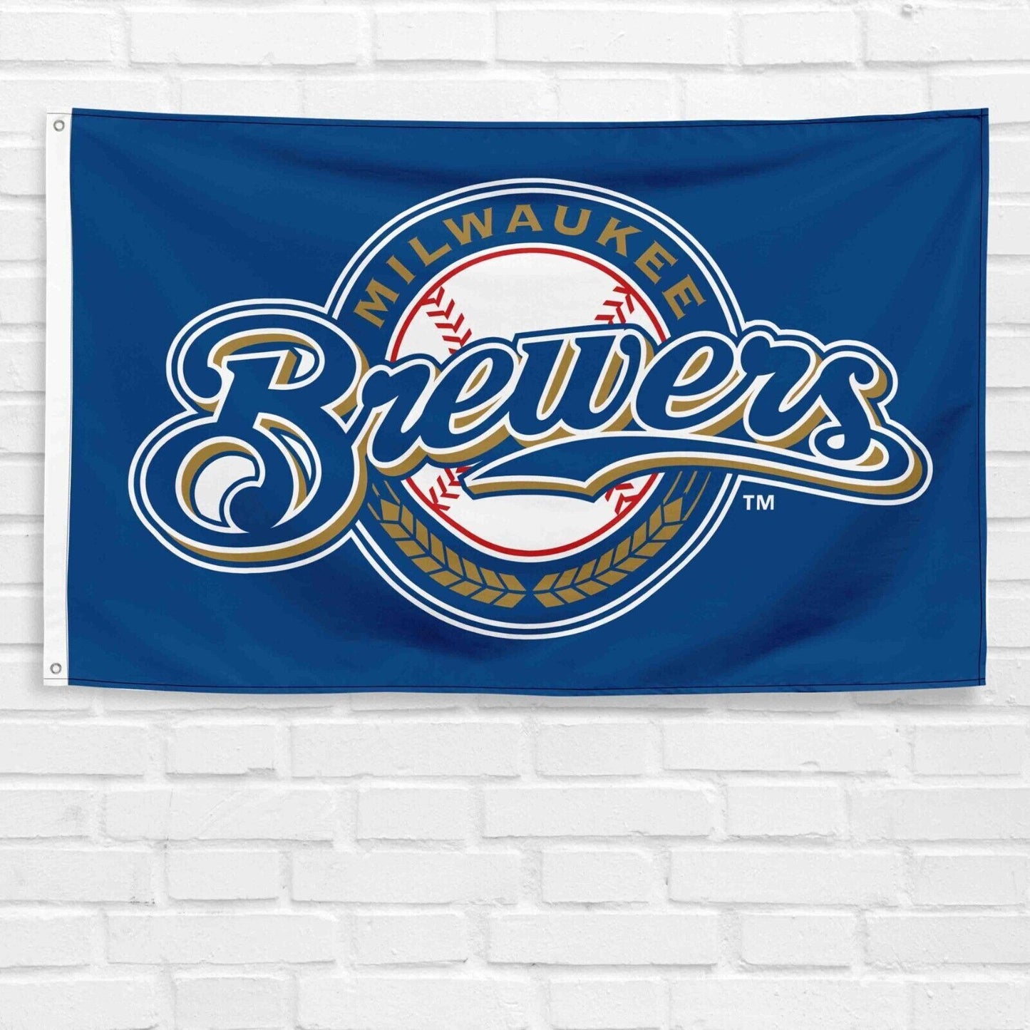 For Milwaukee Brewers 3x5 ft Flag MLB Baseball Team Sports Gift Banner