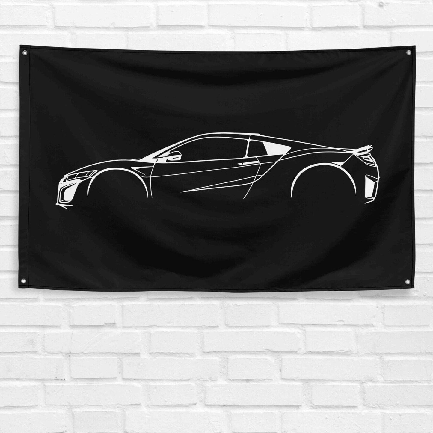 For NSX 2021 Car Enthusiast 3x5 ft Flag Grandpa Dad Son Birthday Gift Man Cave Garage Wall Decor Banner