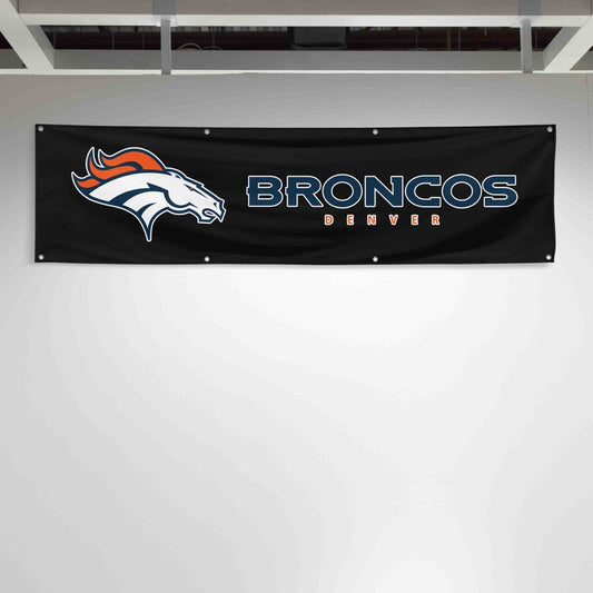 For Denver Broncos Football Fans 2x8 ft Flag NFL Gift Man Cave Banner