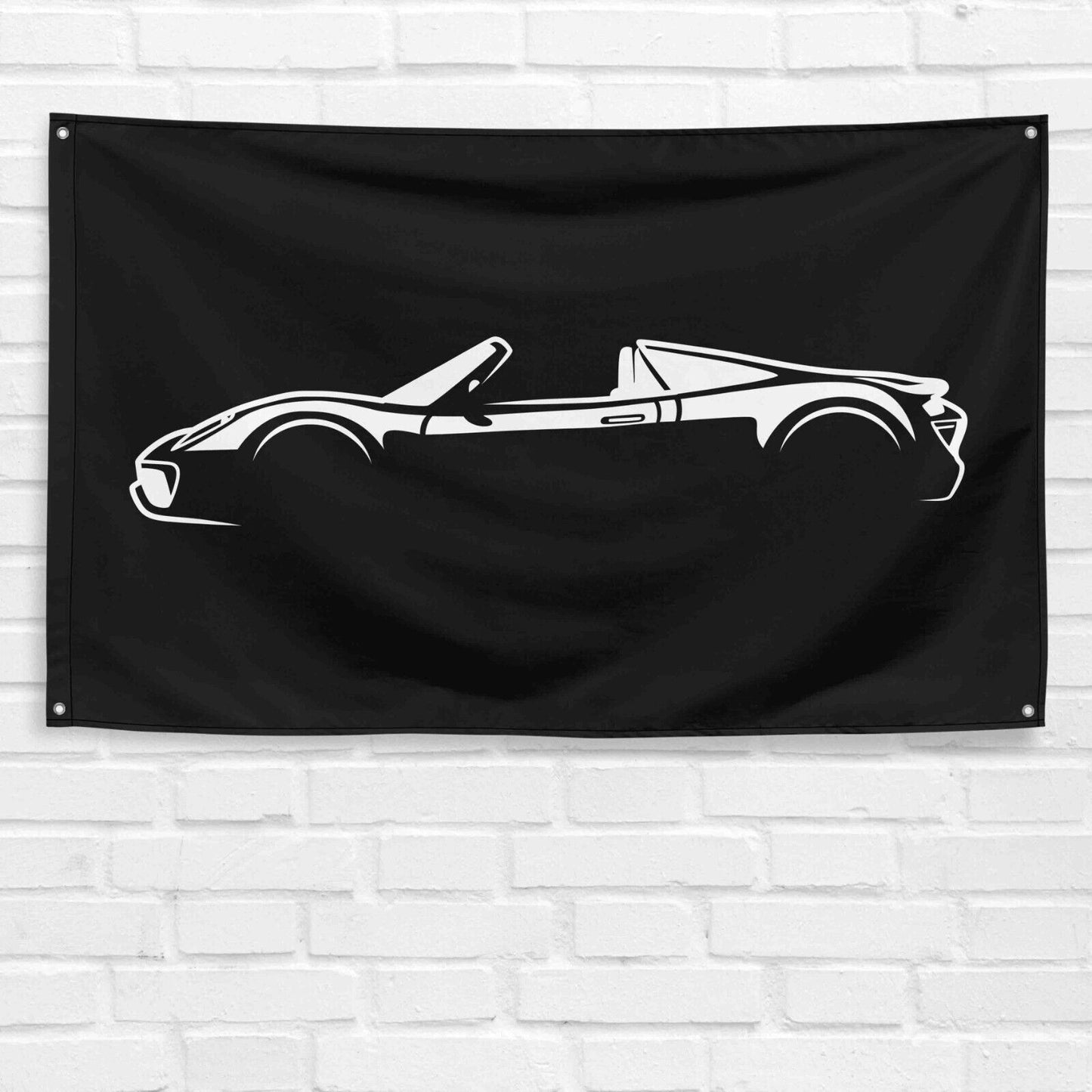 For 918 Spyder Car Enthusiast 3x5 ft Flag Grandpa Dad Son Birthday Gift Man Cave Garage Wall Decor Banner