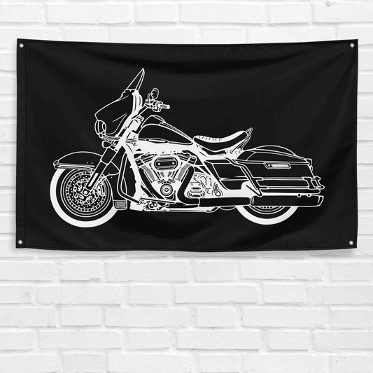 For Electra Glide 2021 Motorcycle Enthusiast 3x5 ft Flag Grandpa Dad Son Birthday Gift Man Cave Garage Wall Decor Banner