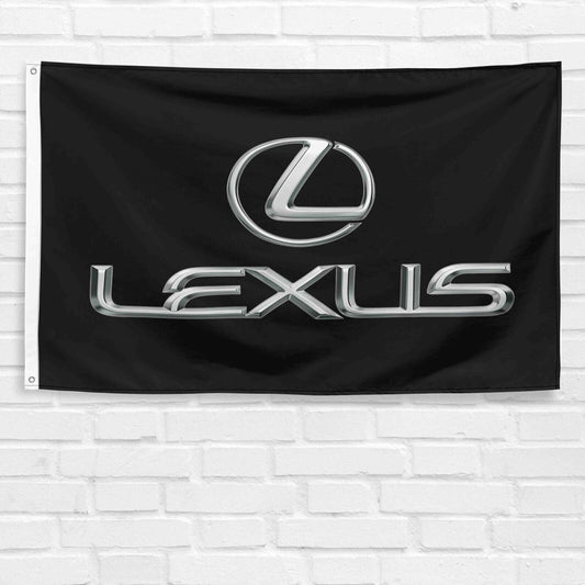 Lexus Logo Flag 3x5 FT Racing Car Show Banner Christmas Decor Wall Garage Shop