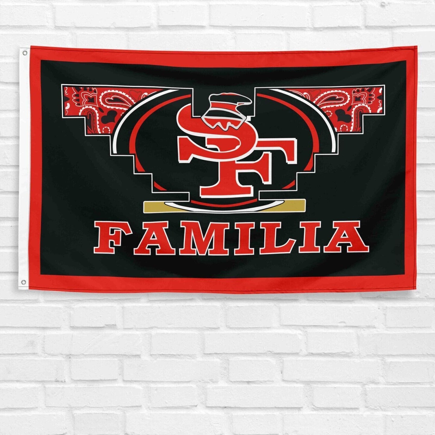 San Francisco 49ers Familia Flag 3x5 ft Banner Football NFL Super Bowl Champions