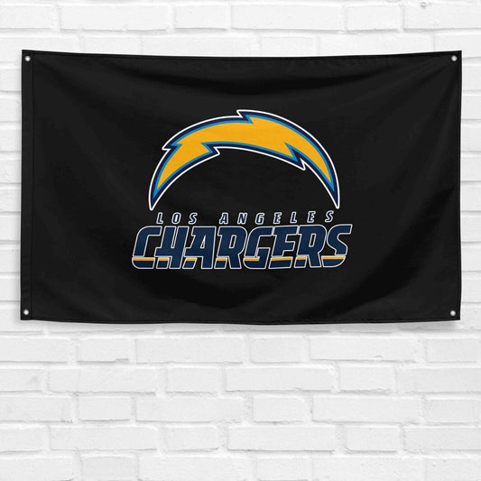 For Los Angeles Chargers Football Fans 3x5 ft Black Flag NFL Gift Banner