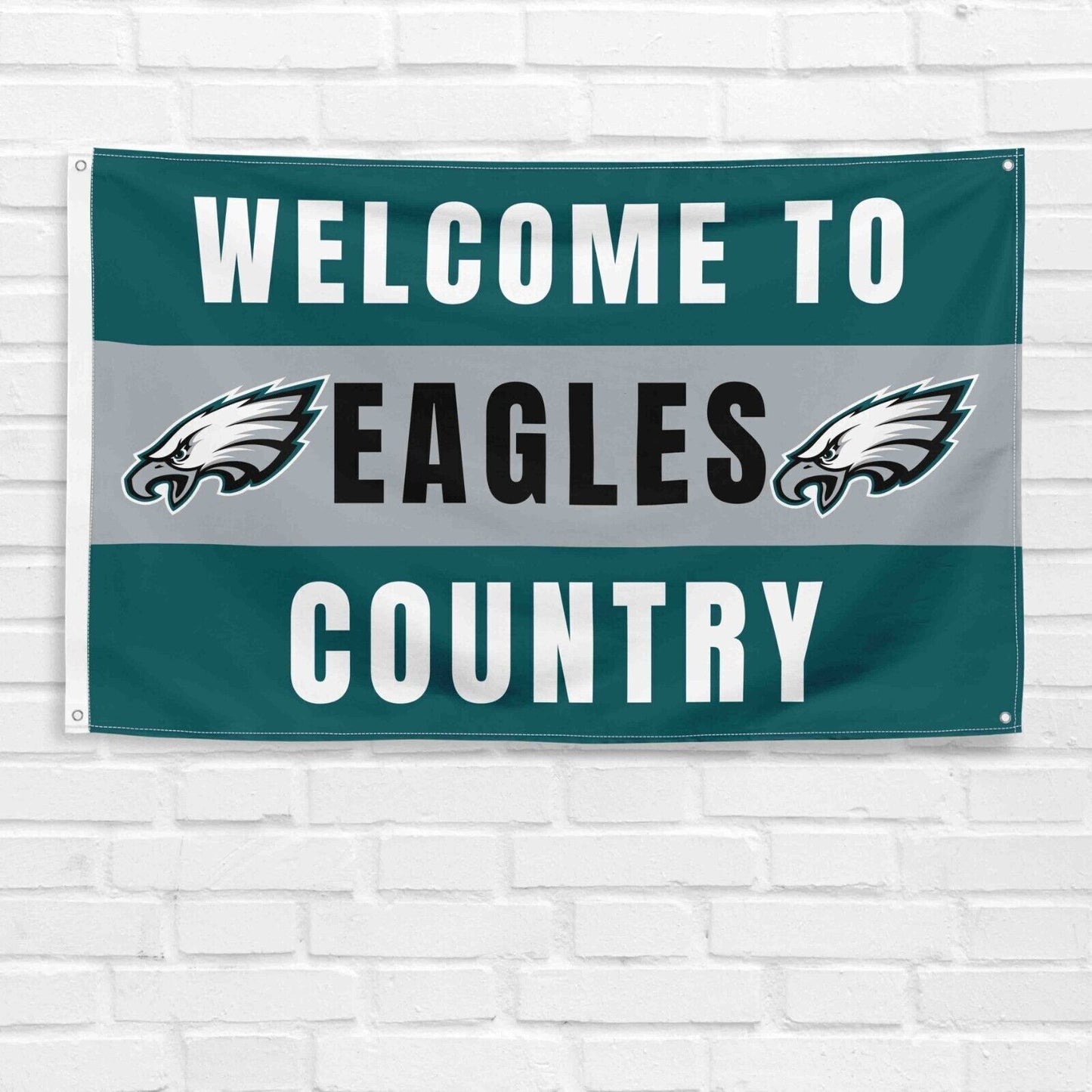 For Philadelphia Eagles Football Fans 3x5 ft Flag NFL Gift Welcome Banner