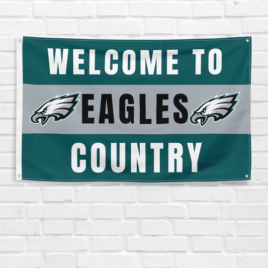 For Philadelphia Eagles Football Fans 3x5 ft Flag NFL Gift Welcome Banner