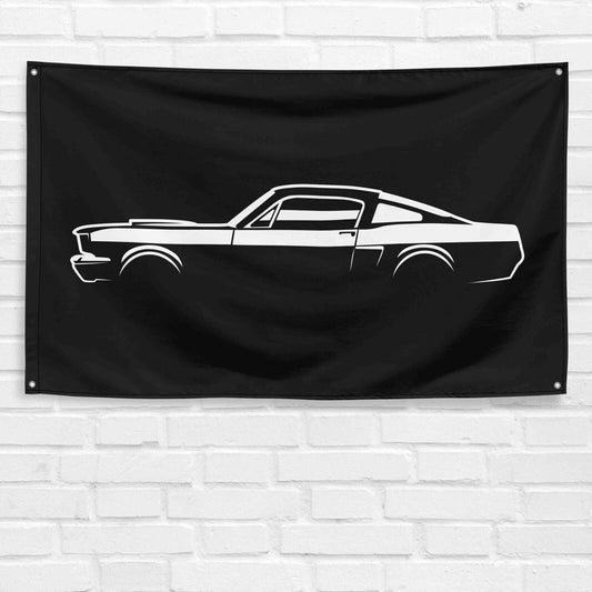 For Mustang Shelby GT350 1966 Car Enthusiast 3x5 ft Flag Grandpa Dad Son Birthday Gift Man Cave Garage Wall Decor Banner