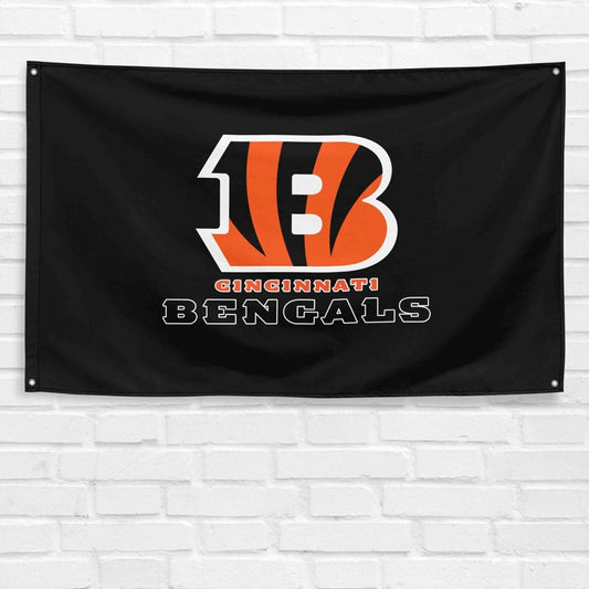 For Cincinnati Bengals Football Fans 3x5 ft Black Flag NFL Gift Banner