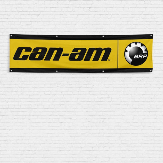 For Can-am BRP Motorcycle Enthusiast 2x8 ft Flag Bombardier Defender Banner