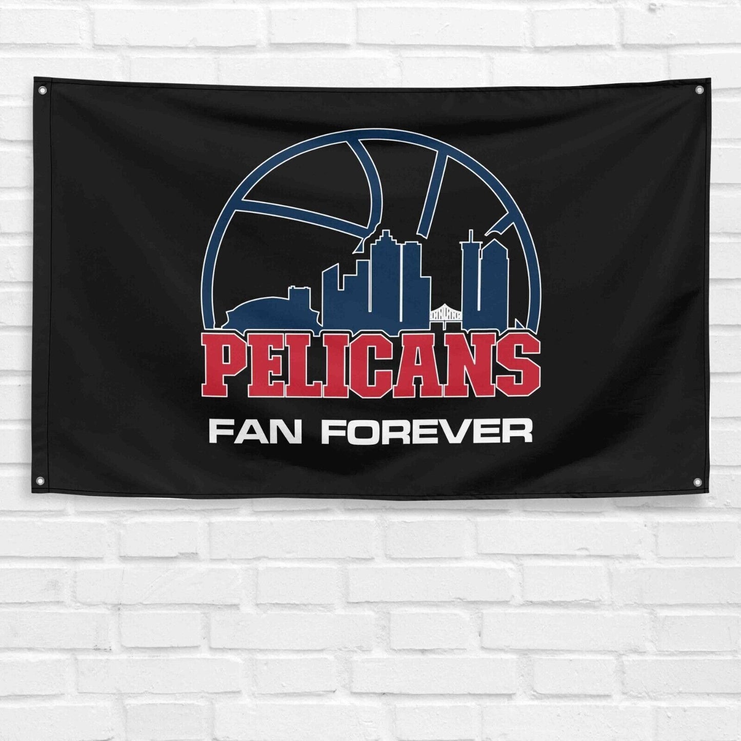 For New Orleans Pelicans Fans 3x5 ft Flag NBA Basketball Champs Gift Wall Banner