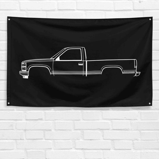 For 454 SS 1991 Truck Enthusiast 3x5 ft Flag Grandpa Dad Son Birthday Gift Man Cave Garage Wall Decor Banner