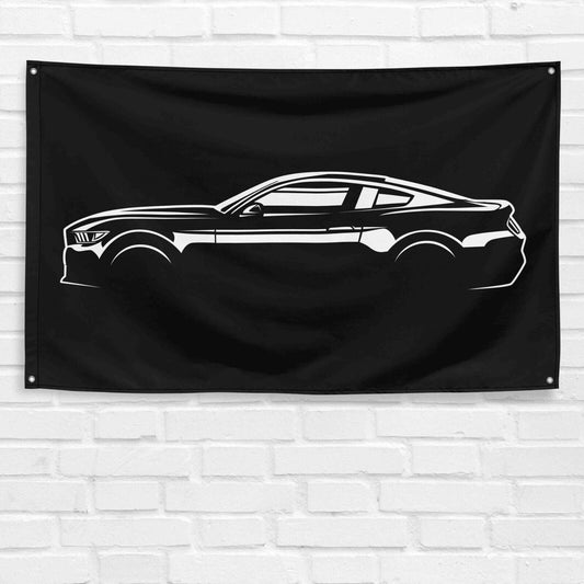 For Mustang 2015 Car Enthusiast 3x5 ft Flag Grandpa Dad Son Birthday Gift Man Cave Garage Wall Decor Banner