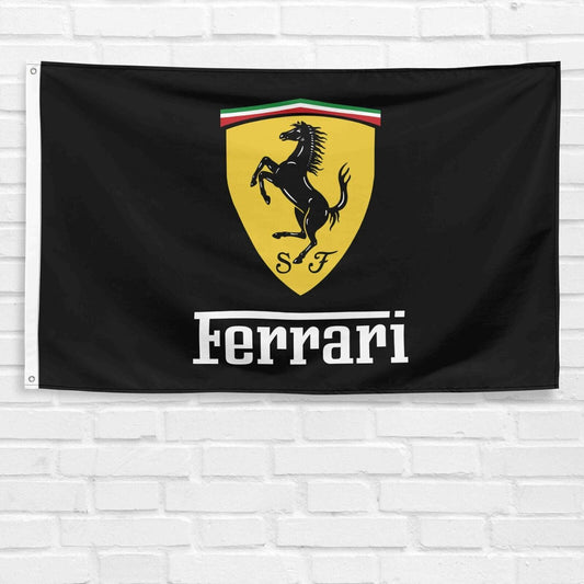 For Ferrari 3x5 ft Flag Italy Enzo Sports Garage Sign Car Racing Show Banner