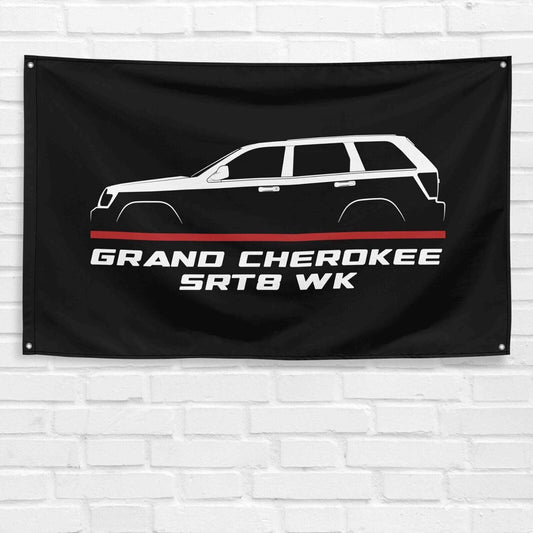 For Jeep Grand Cherokee SRT8 WK 2005-2010 Enthusiast 3x5 ft Flag Gift Banner