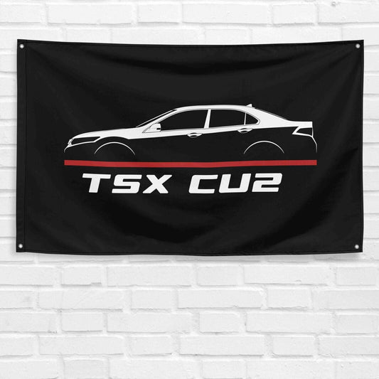 For TSX CU2 2008-2014 Car Enthusiast 3x5 ft Flag Grandpa Dad Son Birthday Gift Man Cave Garage Wall Decor Banner