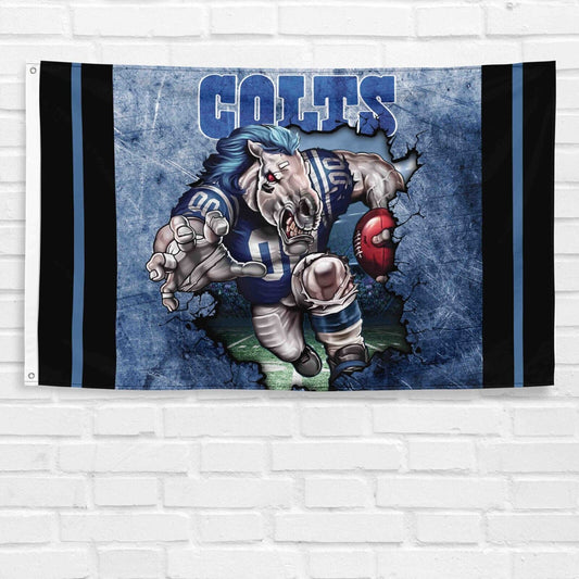 Indianapolis Colts 3x5 ft Flag NFL Football Champions Wall Decor Banner