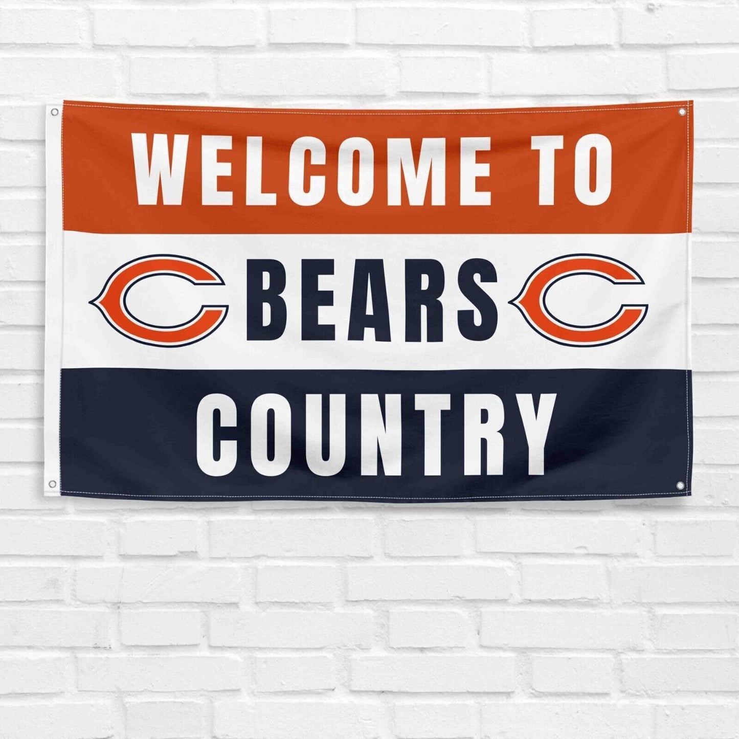 For Chicago Bears Football Fans 3x5 ft Flag NFL Gift Welcome Banner