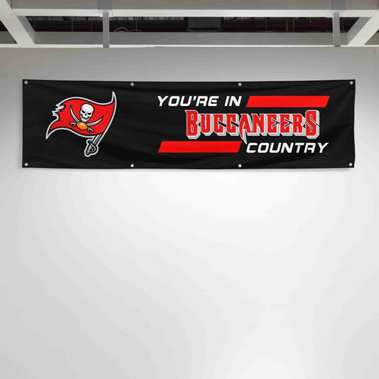 For Tampa Bay Buccaneers Football Fans 2x8ft Flag You Are In Country Gift Banner