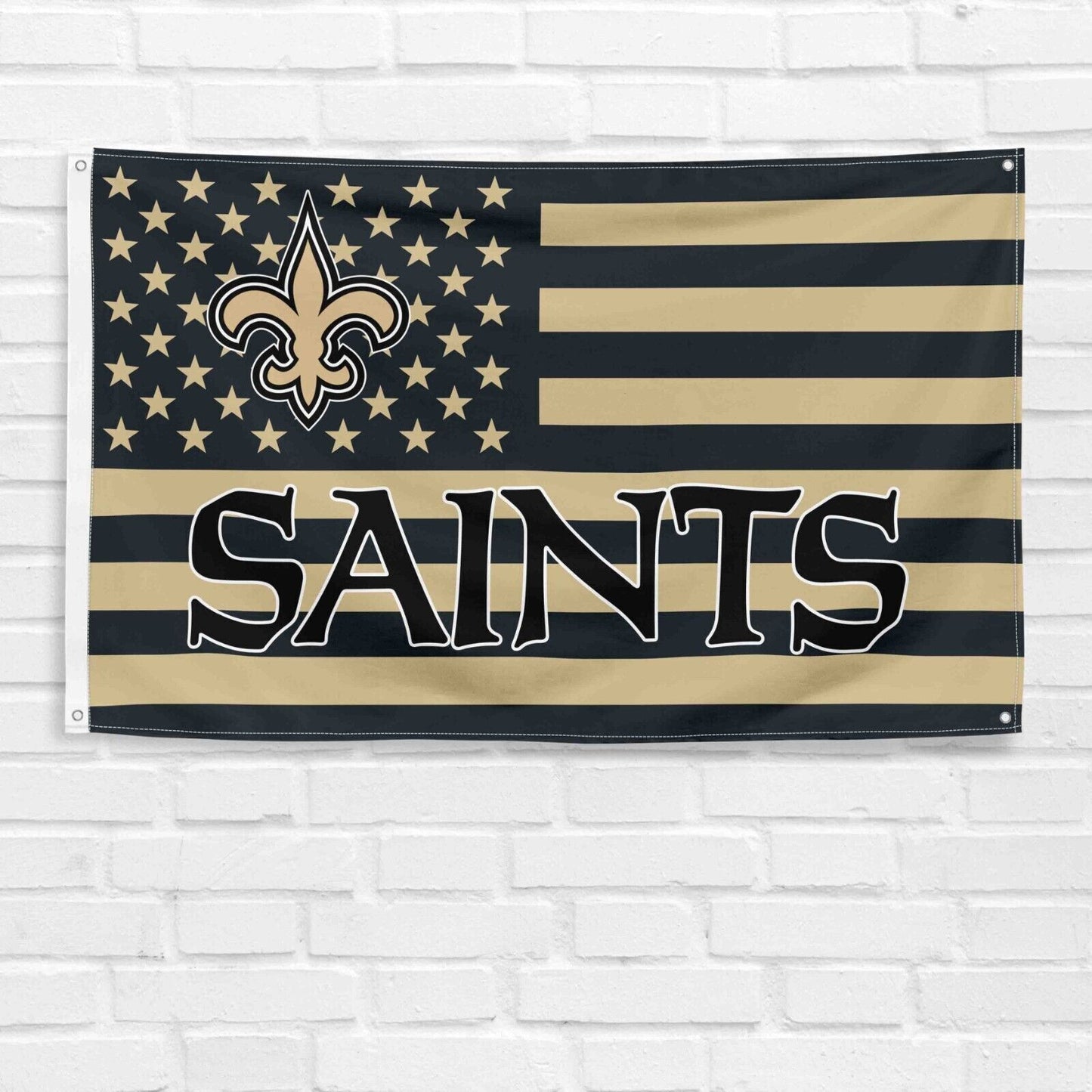 For New Orleans Saints Football Fans 3x5 ft American Flag NFL Gift Banner