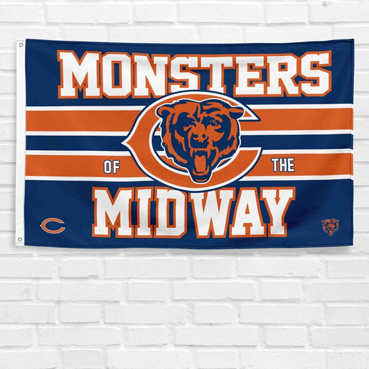 For Chicago Bears Fans 3x5 ft Flag NFL Football C Monsters of The Midway Banner