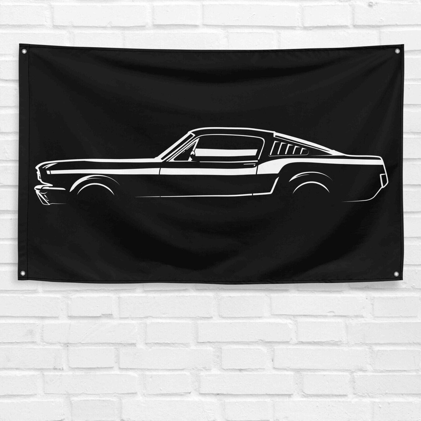 For Mustang 1st Gen 1965 Car Enthusiast 3x5 ft Flag Grandpa Dad Son Birthday Gift Man Cave Garage Wall Decor Banner