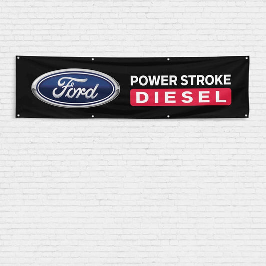 For Ford Power Stroke Diesel Engine Enthusiasts 2x8 ft Flag Car Truck Banner