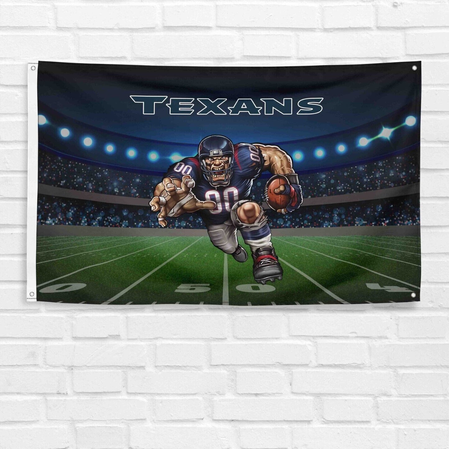 For Houston Texans Football Fans 3x5 ft Mascot Flag NFL Gift Banner