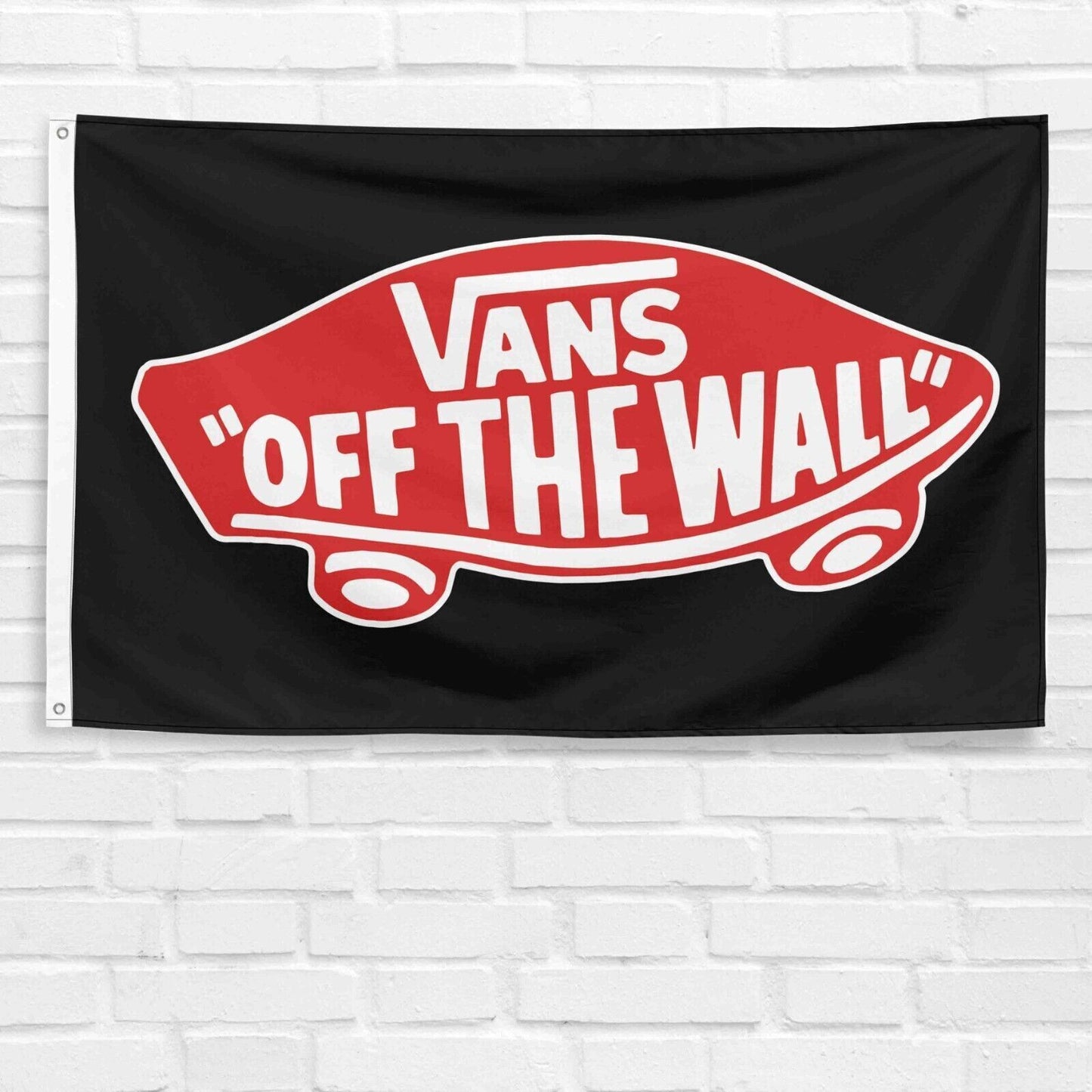 For Vans Off the Wall Fans 3x5 ft Flag Skateboard Surfing Shoes Store Banner