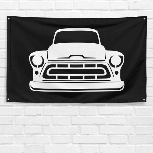 For Chevy 1950 Truck Enthusiast 3x5 ft Flag Grandpa Dad Son Birthday Gift Man Cave Garage Wall Decor Banner