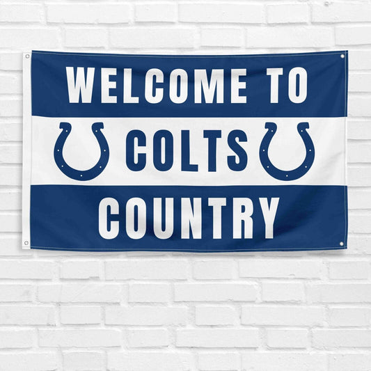 For Indianapolis Colts Football Fans 3x5 ft Flag NFL Gift Welcome Banner