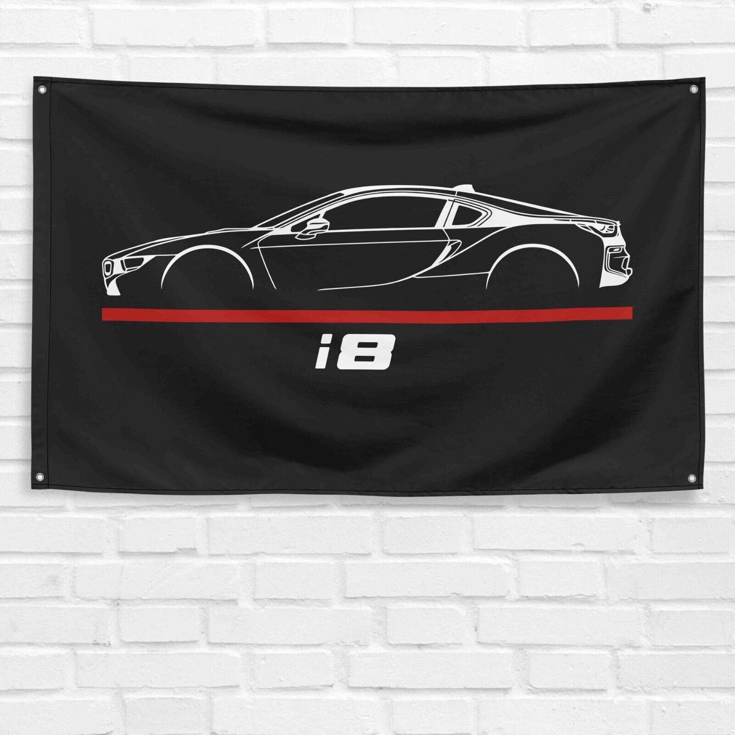 For BMW i8 2015 Car Enthusiast 3x5 ft Flag Birthday Gift Banner