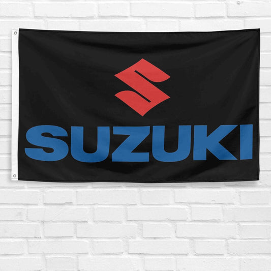 For Suzuki Motorcycle 3x5 ft Flag Motocross Bike Racing Show Banner