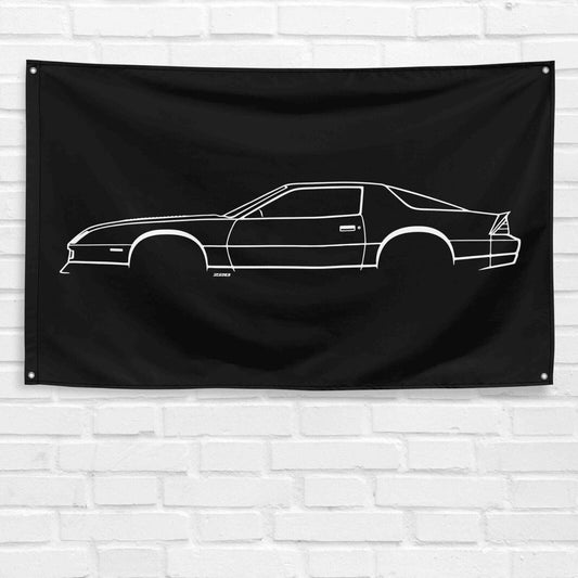 For Camaro IROC Car Enthusiast 3x5 ft Flag Grandpa Dad Son Birthday Gift Man Cave Garage Wall Decor Banner