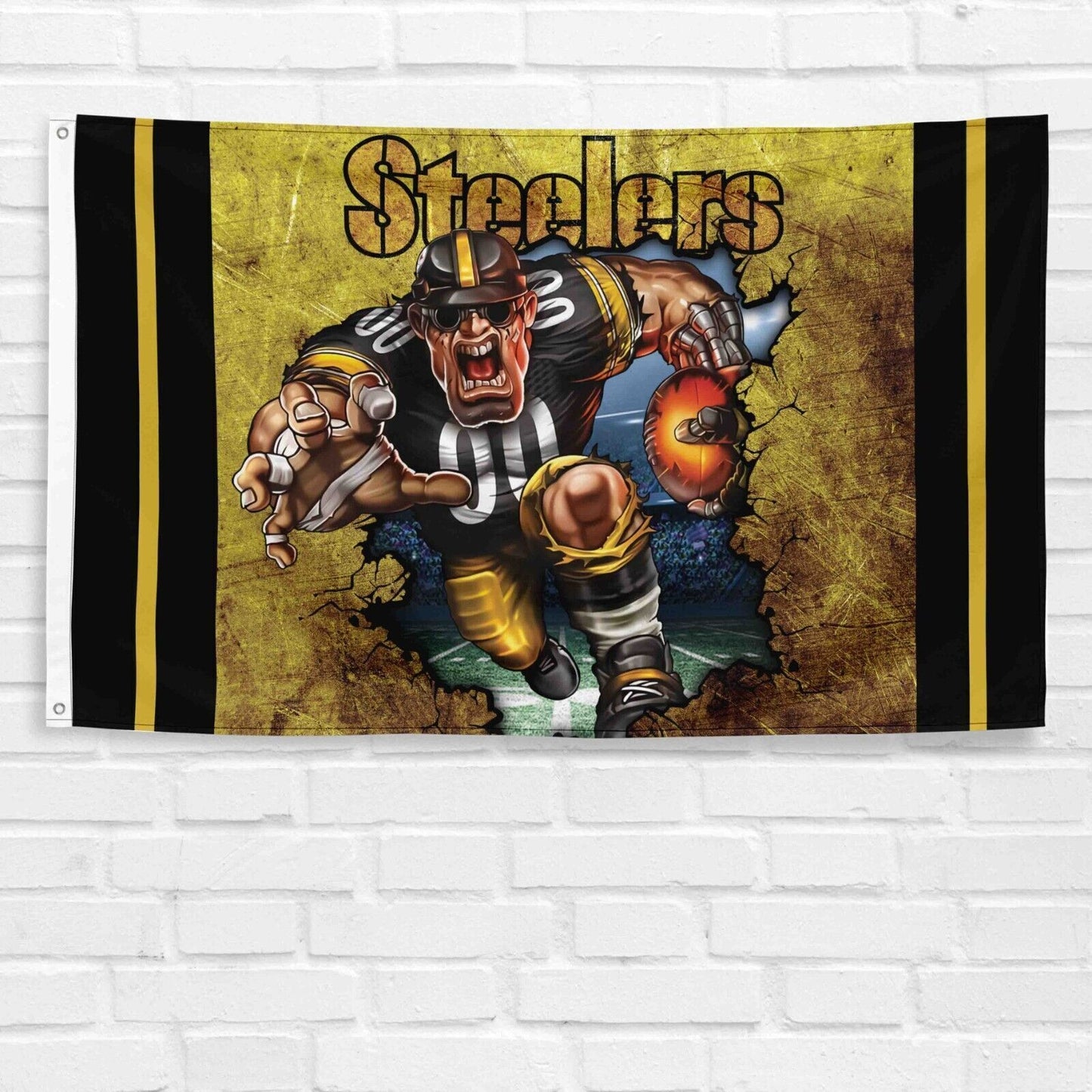 Pittsburgh Steelers 3x5 ft Flag NFL Football Champions Wall Decor Banner