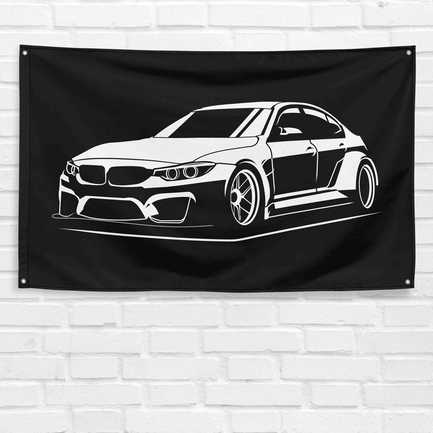 For F30 3 Series Car Enthusiast 3x5 ft Flag Grandpa Dad Son Birthday Gift Man Cave Garage Wall Decor Banner