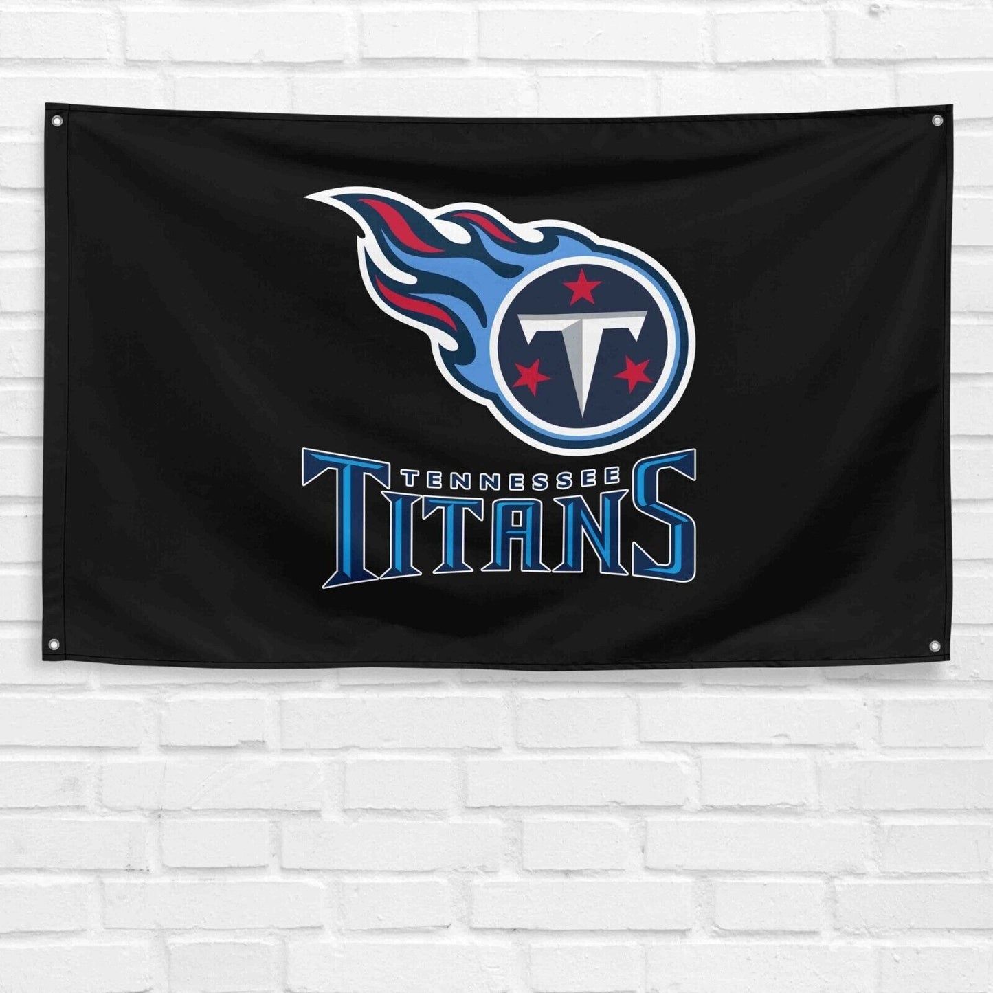 For Tennessee Titans Football Fans 3x5 ft Black Flag NFL Gift Banner