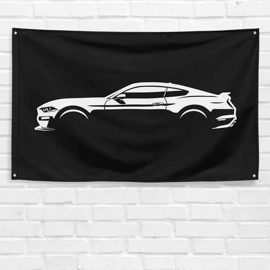 For Mustang GT 2021 Car Enthusiast 3x5 ft Flag Grandpa Dad Son Birthday Gift Man Cave Garage Wall Decor Banner