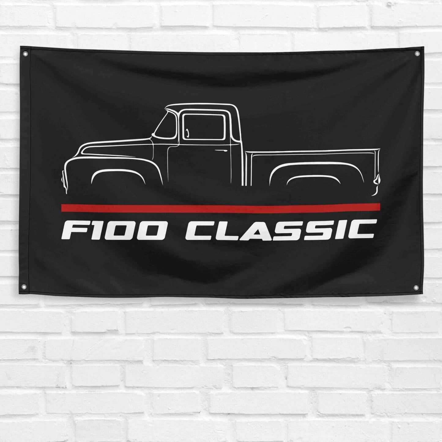 For Ford F100 Classic Truck 1956 Car Enthusiast 3x5 ft Flag Gift Banner