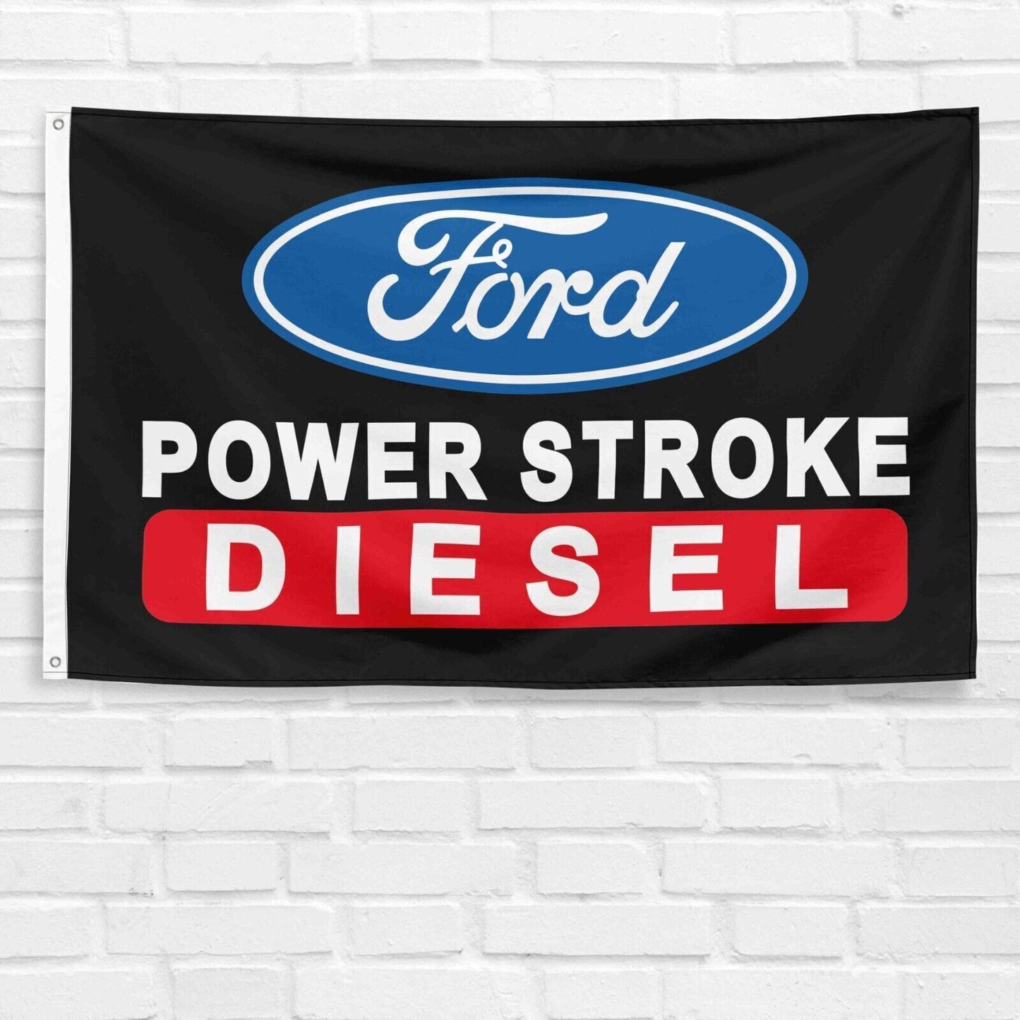 Ford Power Stroke Diesel 3x5 ft Flag Car Truck Racing Show Garage Banner