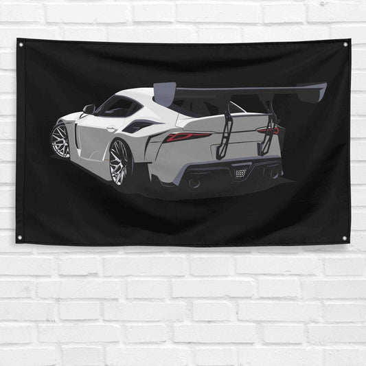 For Supra MK5 Car Enthusiast 3x5 ft Flag Grandpa Dad Son Birthday Gift Man Cave Garage Wall Decor Banner