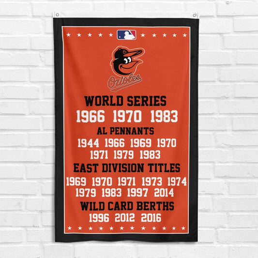 For Baltimore Orioles 3x5 ft Banner MLB Baseball World Series Champions Flag