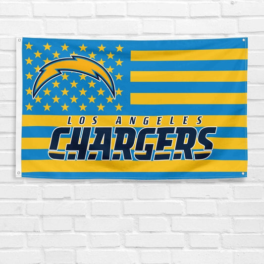 For Los Angeles Chargers Football Fans 3x5 ft American Flag NFL Gift Banner